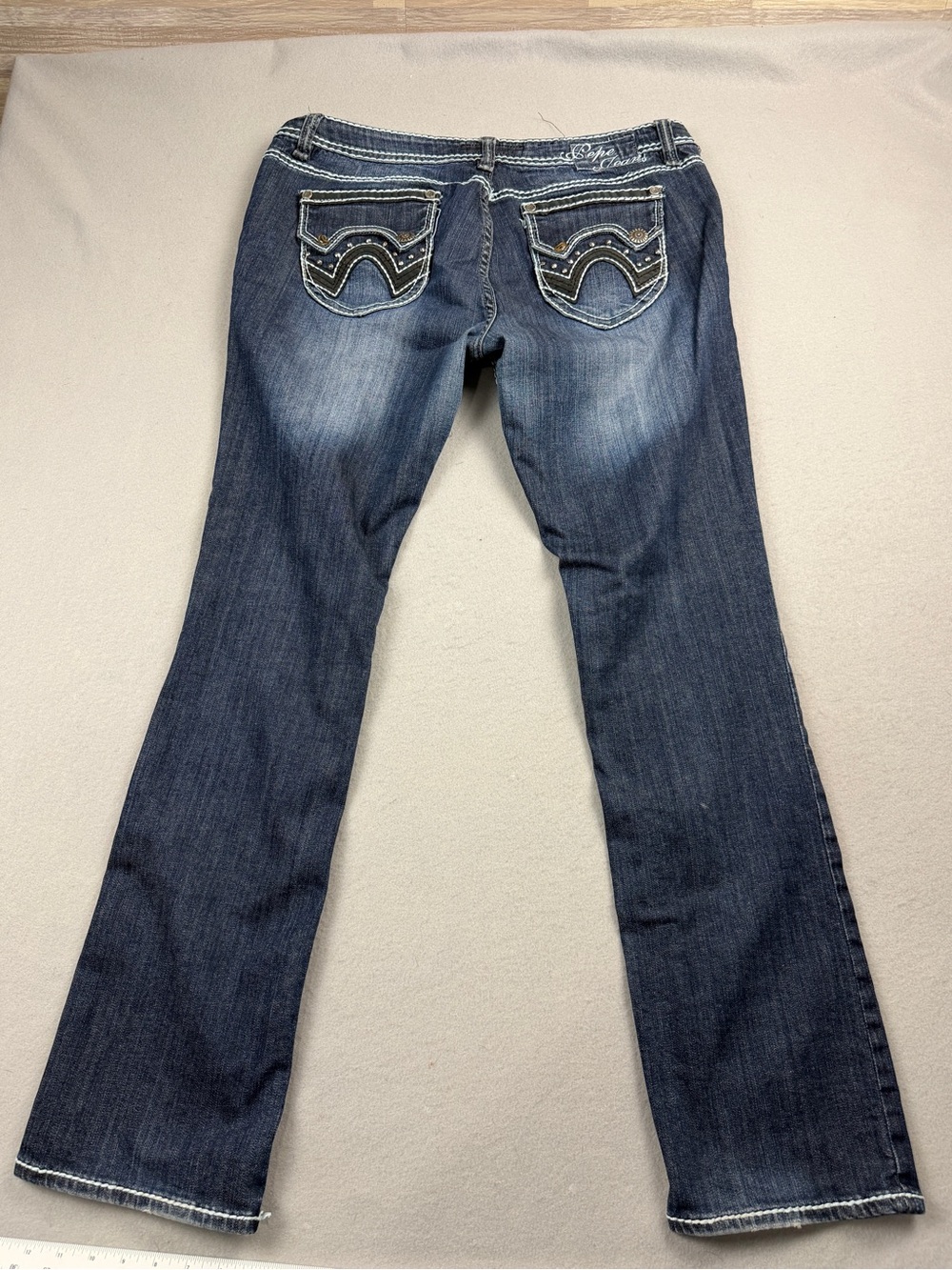 VTG Pepe Jeans London Men Sz 38 Low Rise Bootcut Dark Wash Denim Y2K - Picture 8 of 8